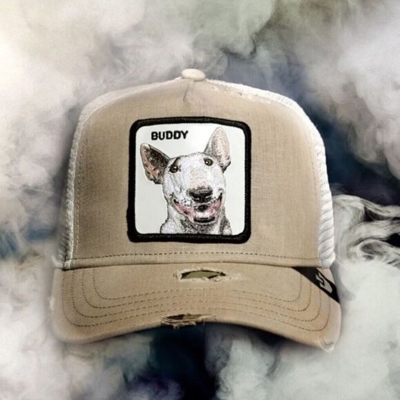 Goorin Bros Smoke Dawg Trucker Hat‎ khaki NWT - Picture 2 of 6